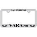 Raised Letter Chrome Plated Plastic License Plate Frames